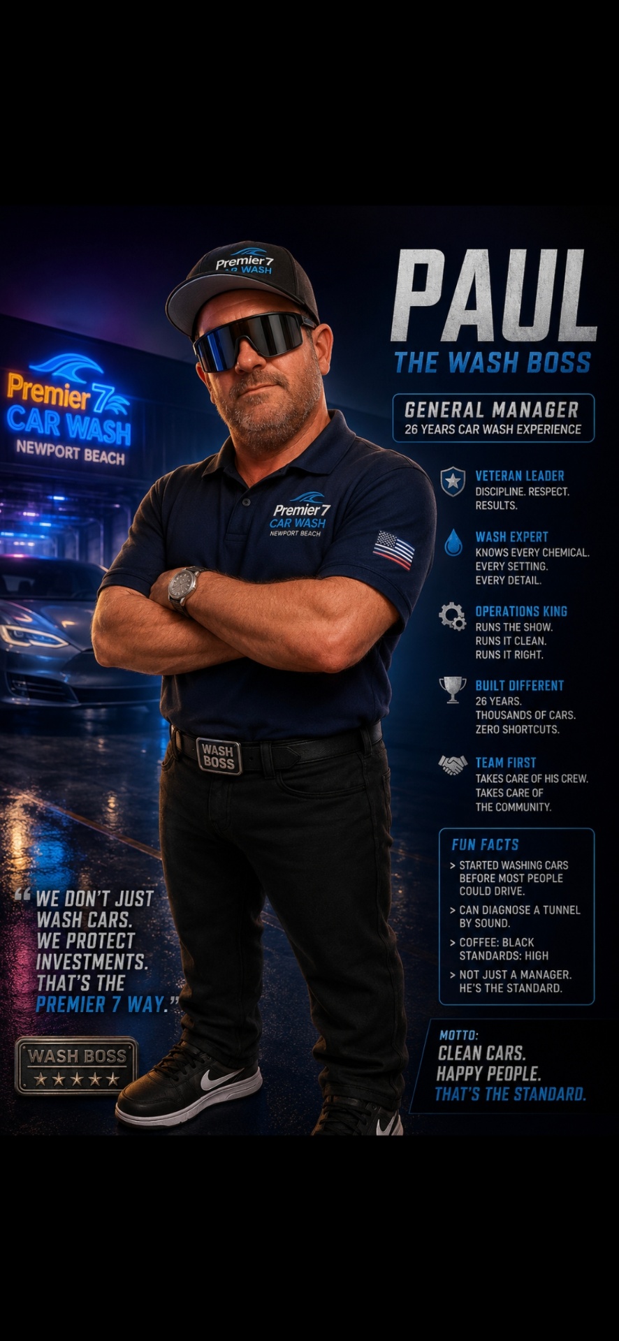 Paul, General Manager of Premier 7 Newport Beach — The Wash Boss
